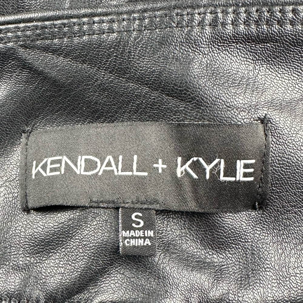 Kendall & Kylie Black Faux Leather Leggings Skinny Pants Sz S - Picture 8 of 9